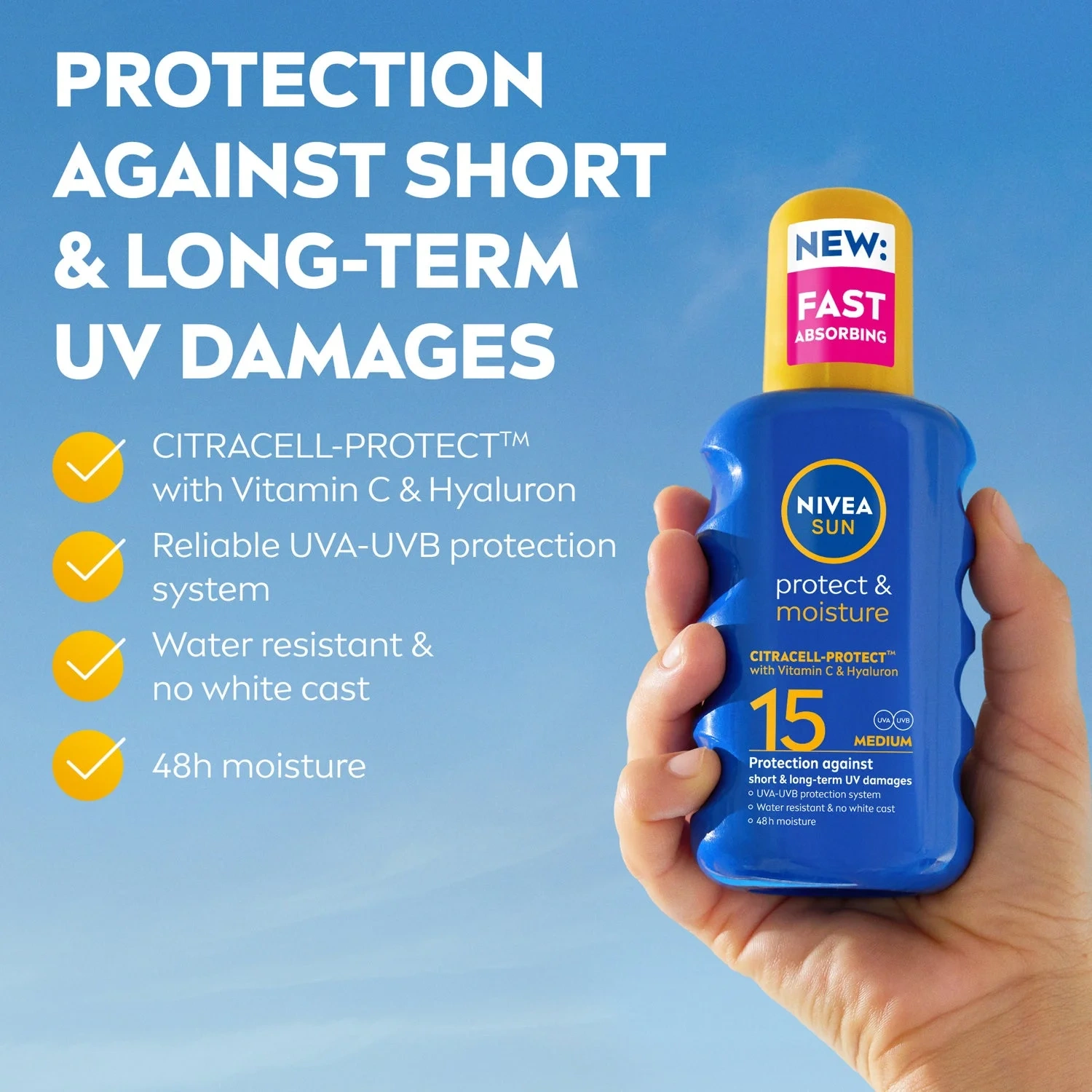 Nivea sun spray spf15 200ml