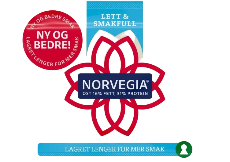 Norvegia Lett 16% Ca1kg Tine