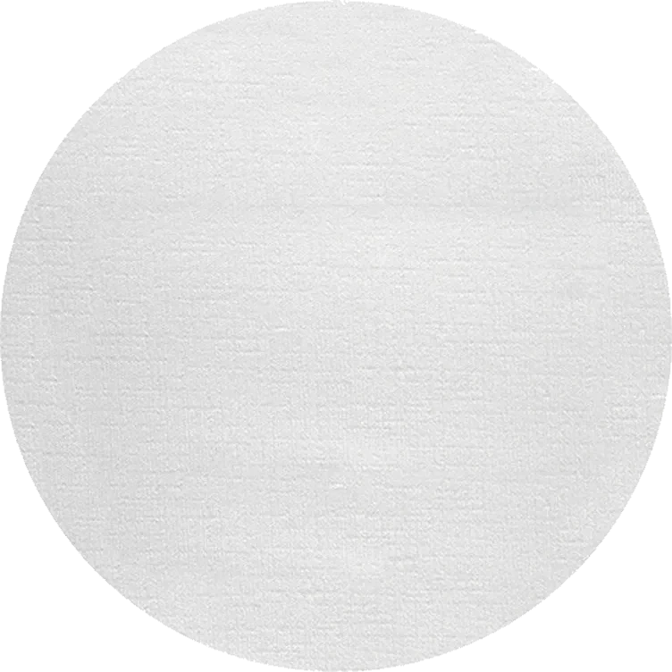 Duk Evolin Rund Hvit 180cm