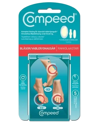 Compeed gnagsårplaster mix 3 størrelser 5 stk