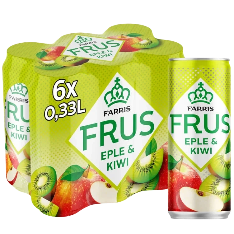 Farris Frus Eple&Kiwi 0,33lx6 boks