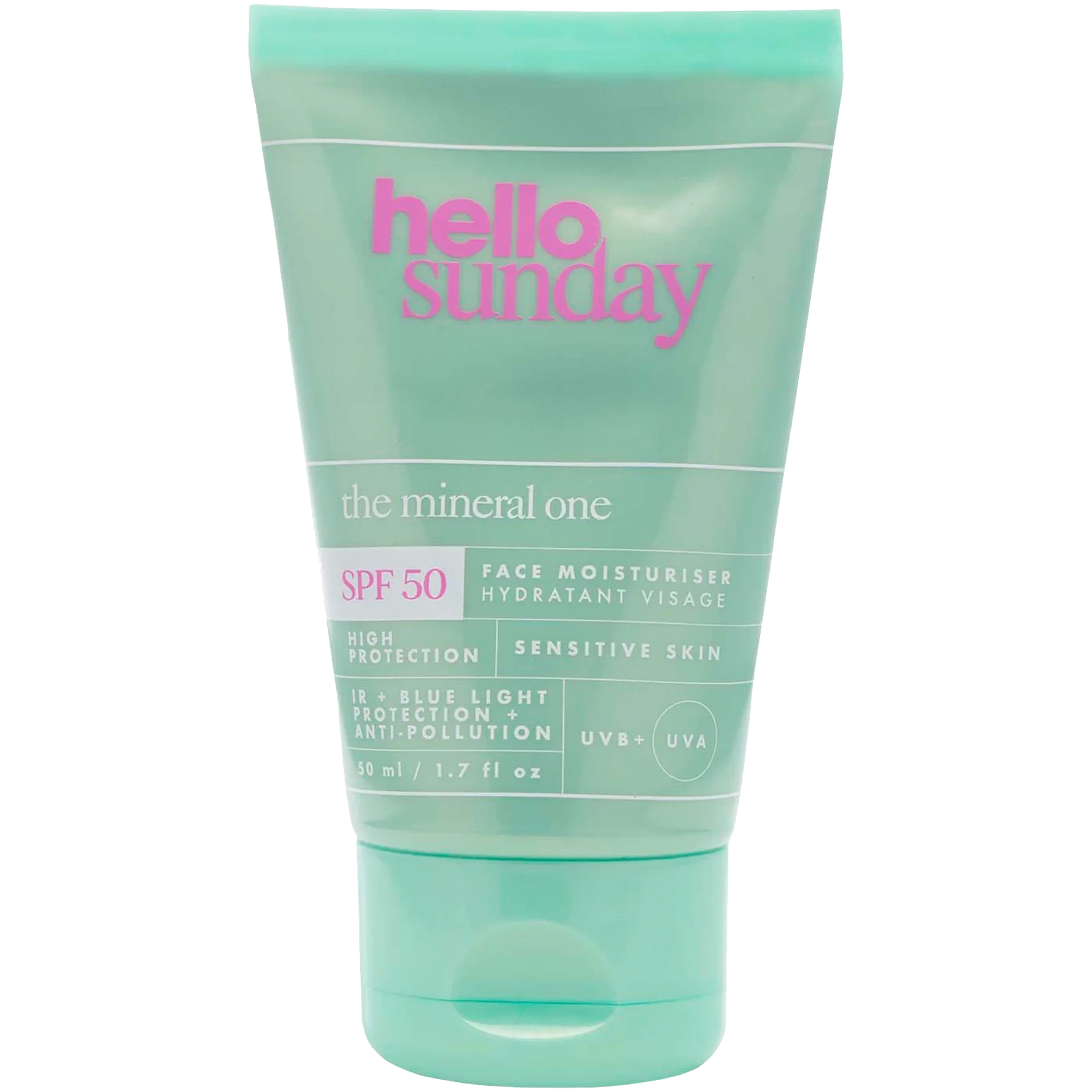 Hello Sunday The Mineral One - 100% Mineral Filter Fragrance Free Face Cream SPF50 50 ml