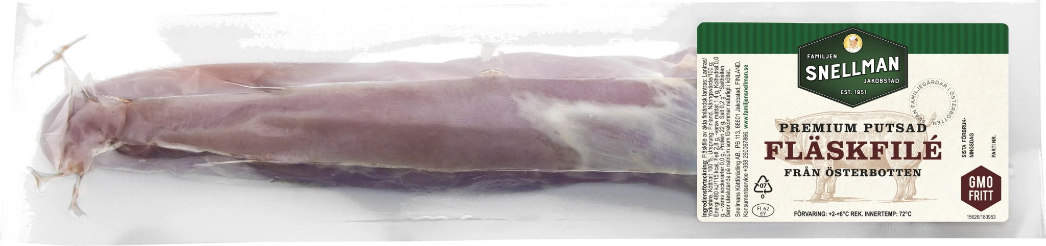 Fläskfilé premium putsad