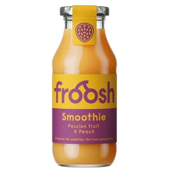 Froosh Peach Paradise Smoothie 250ml, Ananas, fersken, pasjonsfrukt