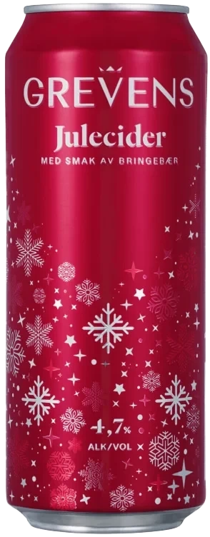Grevens Julecider Bringebær 0.50l bx
