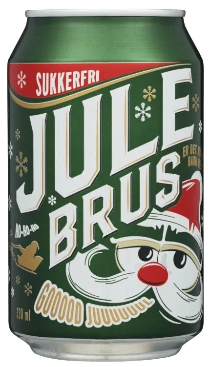 Julebrus u/Sukker 0,33l boks