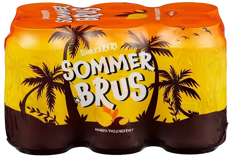 Sommerbrus u/Sukker 0,33lx6 boks Aass