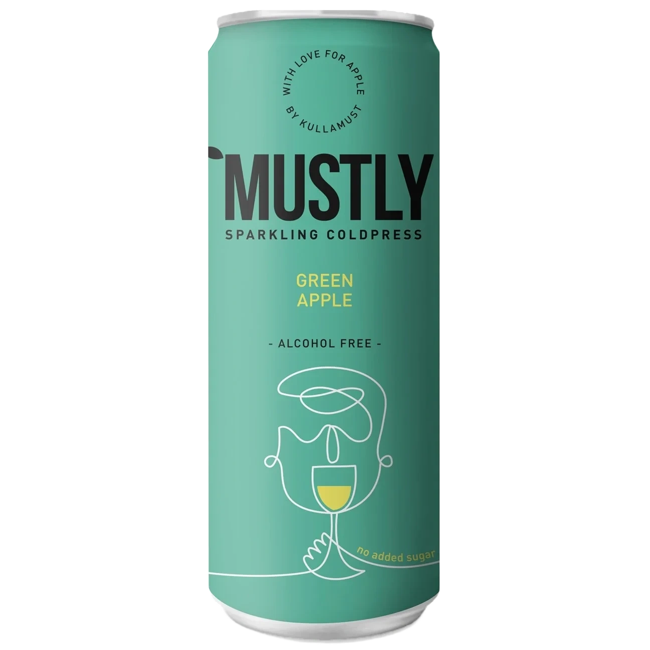 Mustly Sparkling Coldpress - Green Apple
