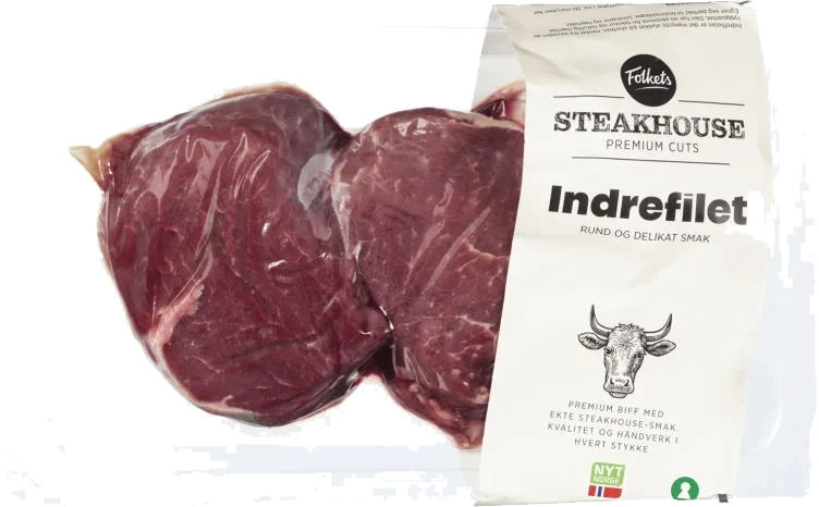 Storfe Indrefilet ca 450g Folkets