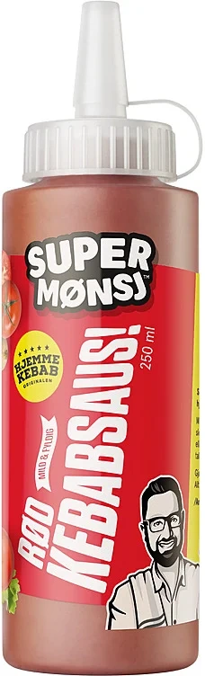 Rød Kebabsaus 250ml Super Mønsj