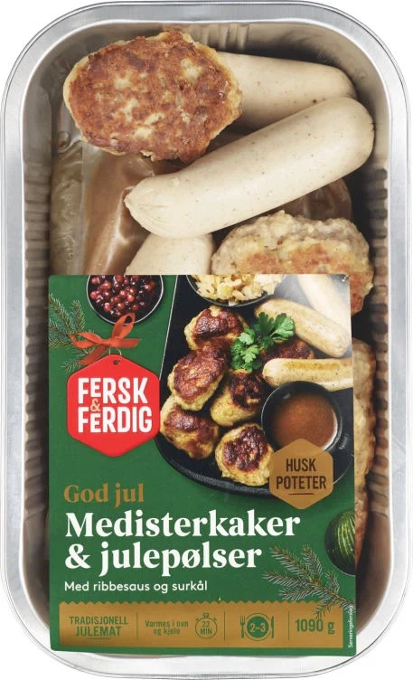 F&F Medisterkaker og 1090g Fersk&Ferdig