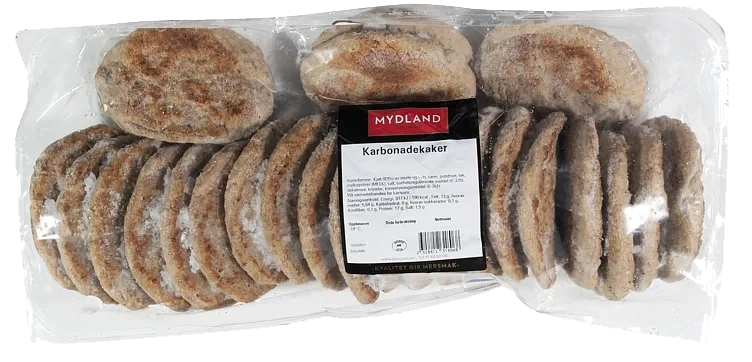 Karbonadekaker 75g kart frys   kg