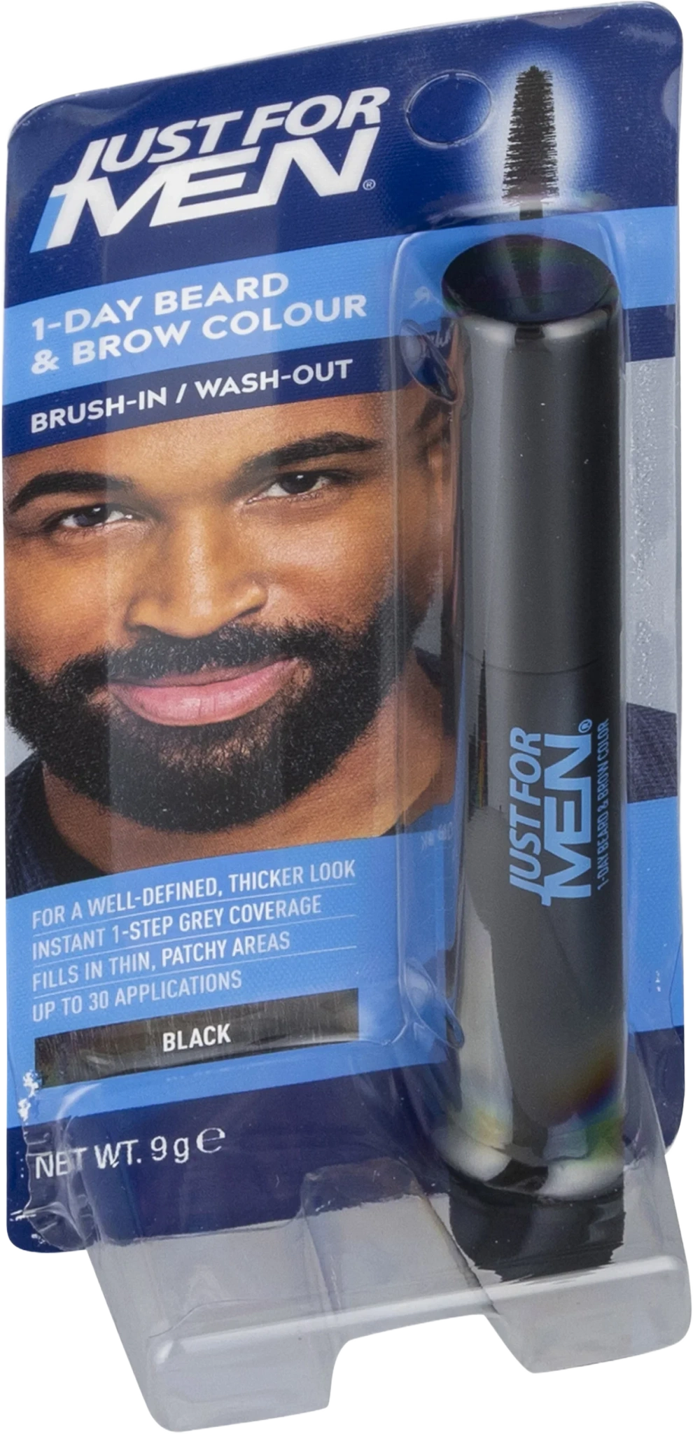 1-DAY BEARD & BROW COLOUR, BLACK