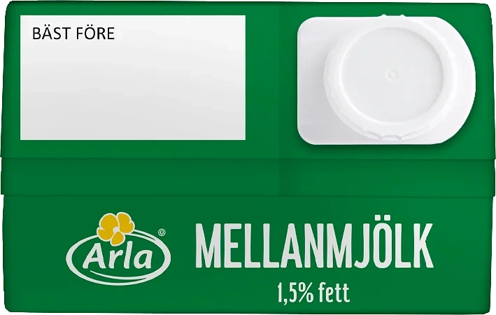 Mellanmjölk m lång hållbarhet 1.5%