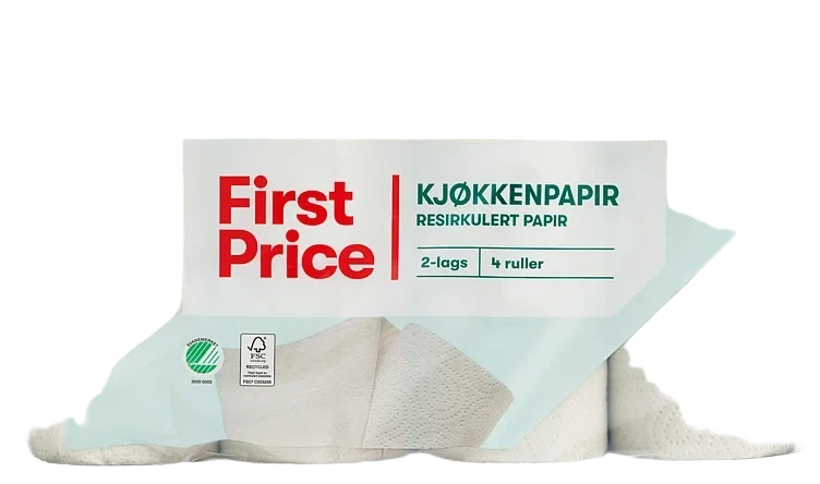 Kjøkkenpapir 4 Ruller First Price