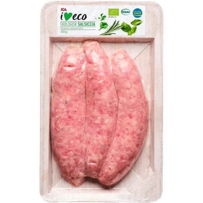 Färskkorv Salsiccia 300g KRAV ICA I love eco