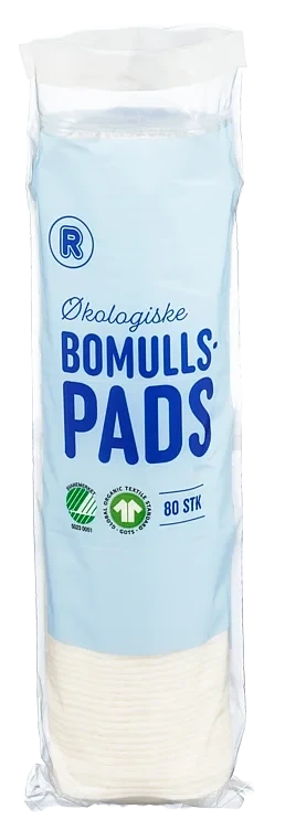 Bomullspads økol. 80stk