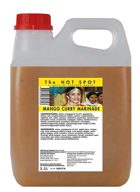 Mango Curry Marinade 2,5liter Kanne