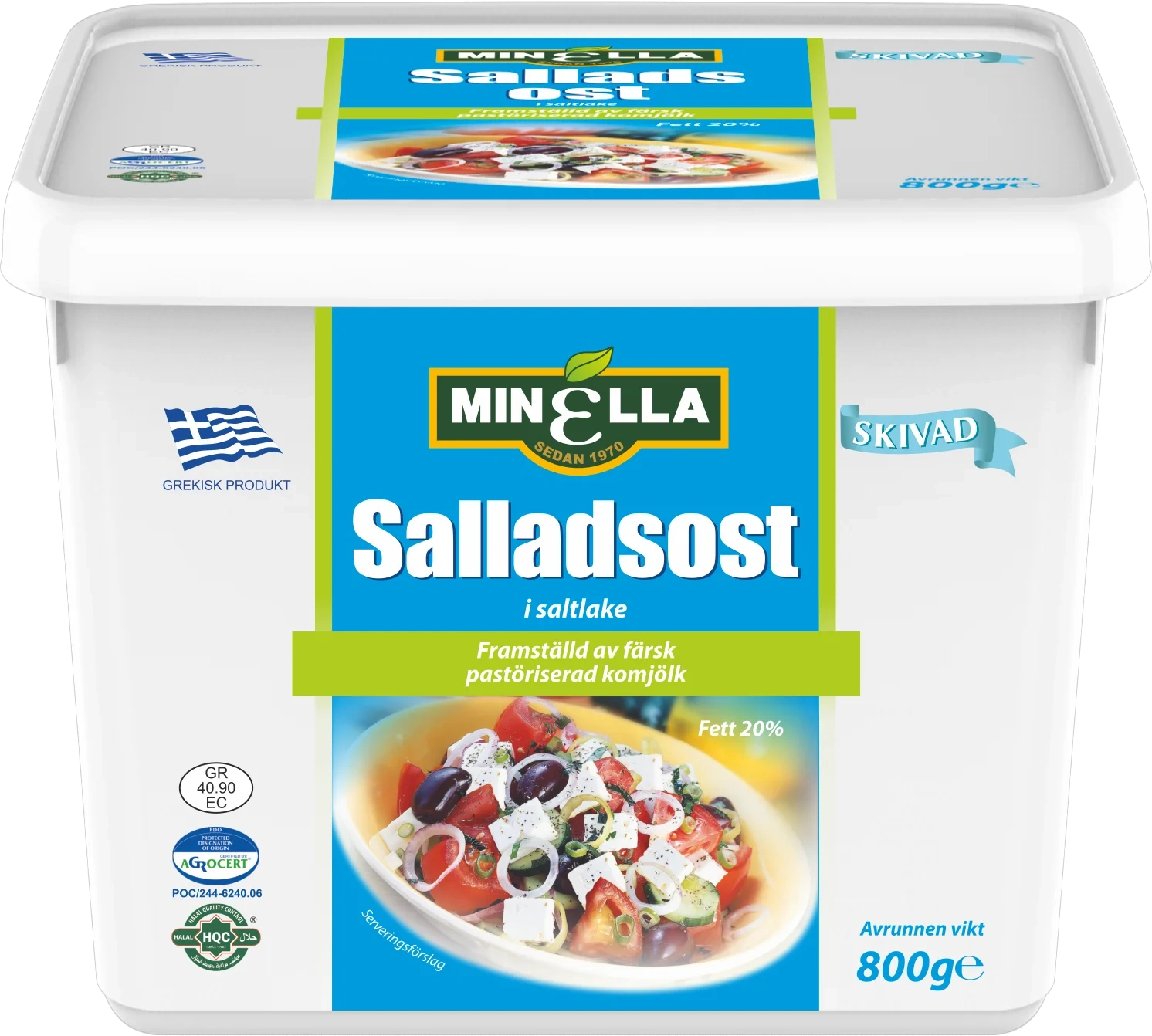 Salladsost Skivad i Saltlake