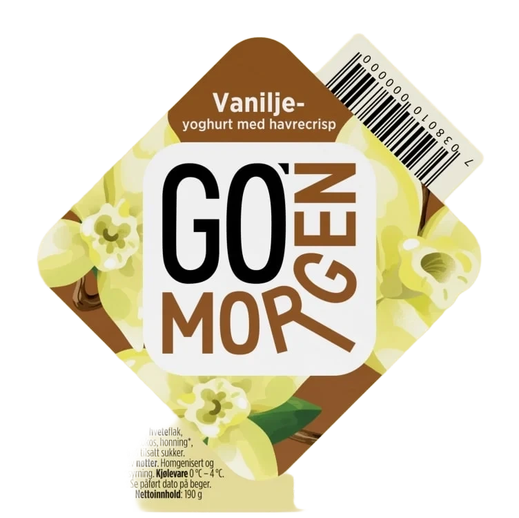 Go Morgen Vanilje 190g Tine