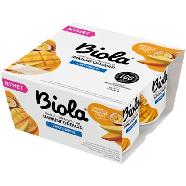 Biola Yoghurt Mango/Pasjon 4x125g