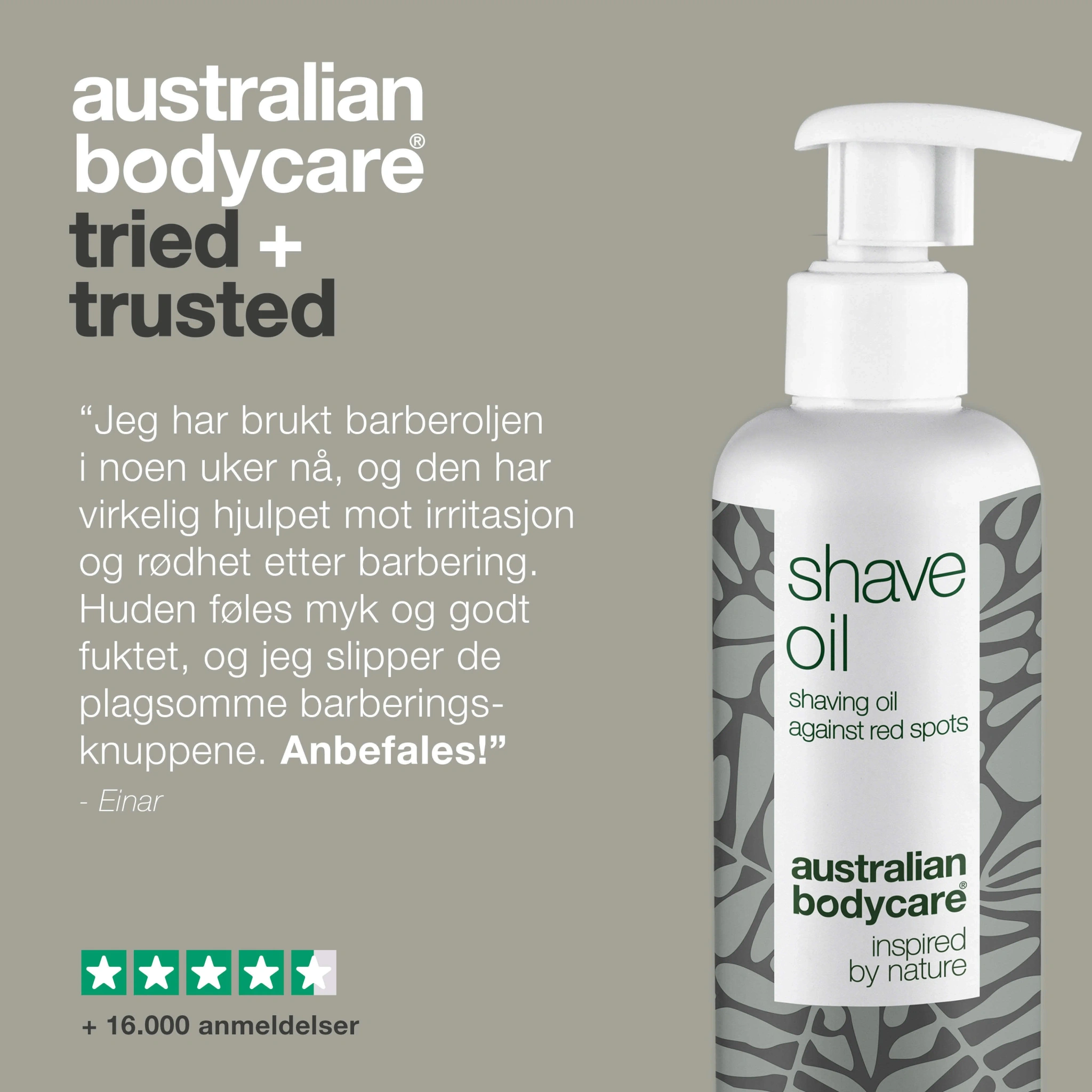 Australian Bodycare Shave Oil, 250 ml