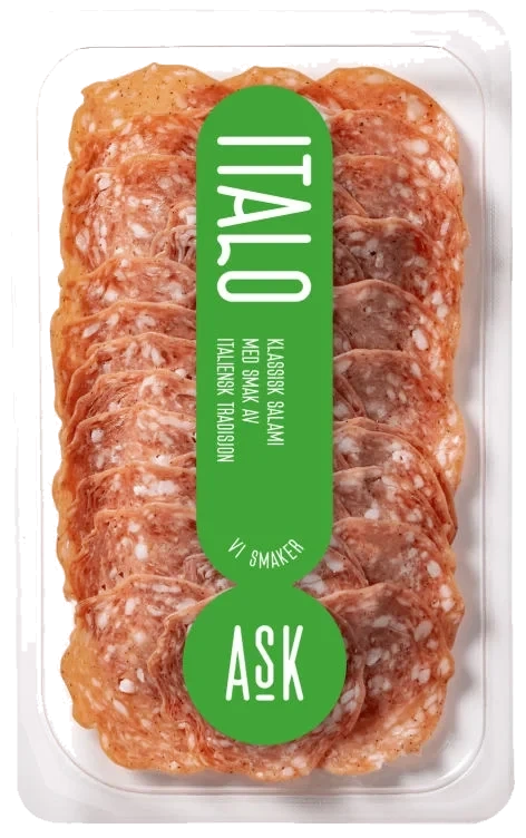 Salami Italo Mild skivet 100g Ask Gård