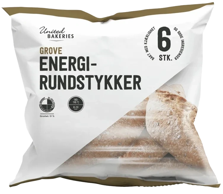 Grove Energirundstykker 6pk - Fk