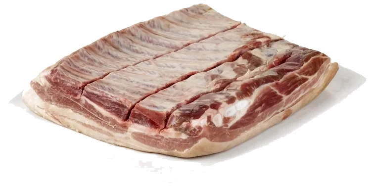 Svin sideflesk (ribbe) m/kn ben rutet svor ca12kg kj   kg