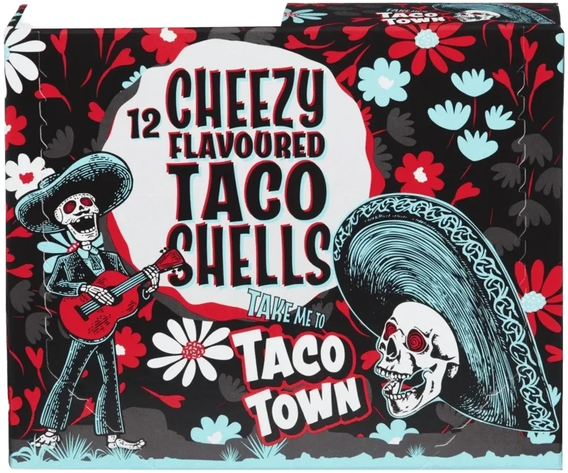 andre merkevarer Taco Town Cheezy Taco Shellls