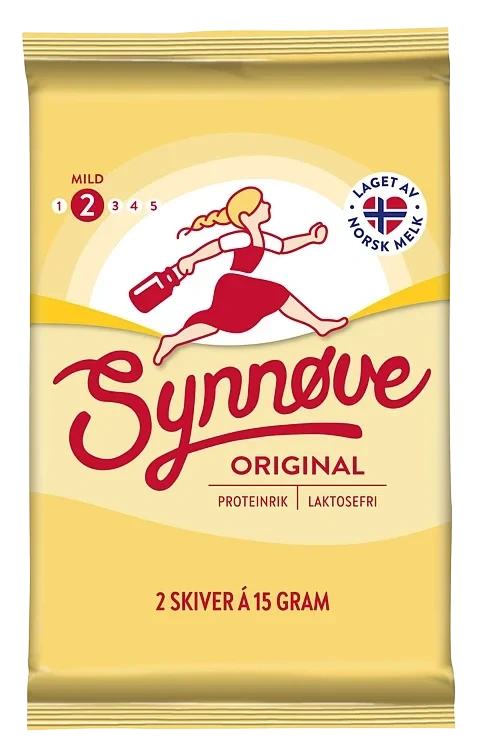 Synnøve gulost porsjon 30g