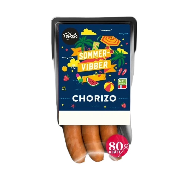 Chorizo 80% 270g Folkets