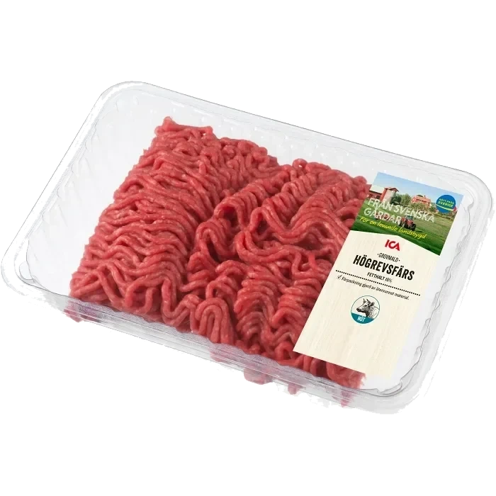 Högrevsfärs 15% 800g ICA