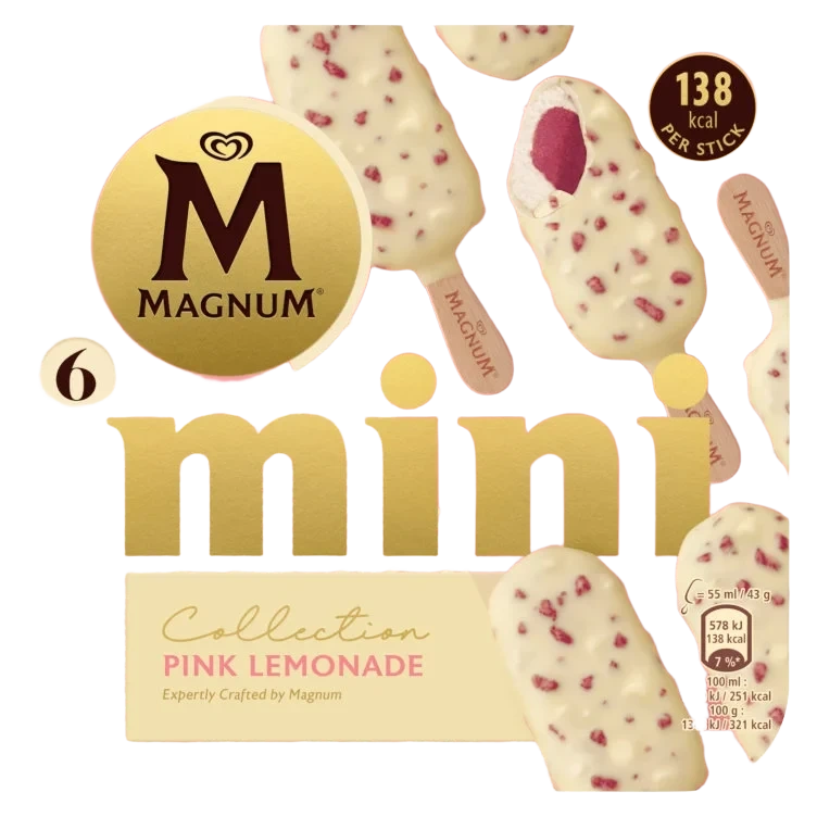 Magnum Is Mini Pink Lemonade 6x55ml