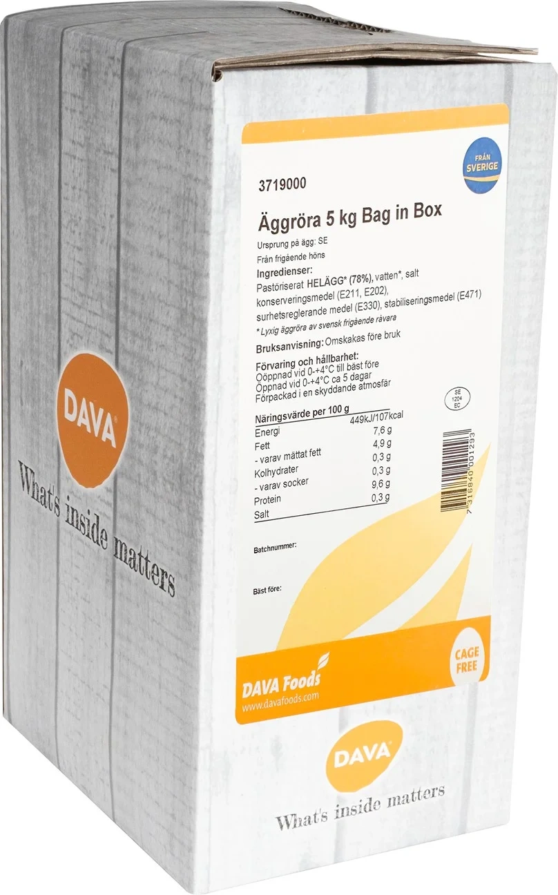 Äggröra frigående inne SE 5kg BIB