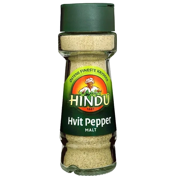 Pepper Hvit Malt Glass Hindu