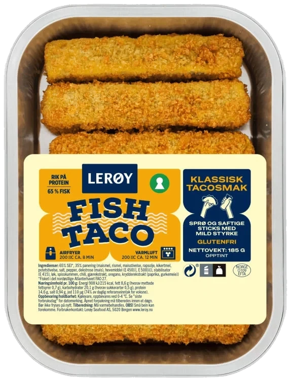 Fish Taco Sticks Klassisk 185g Lerøy
