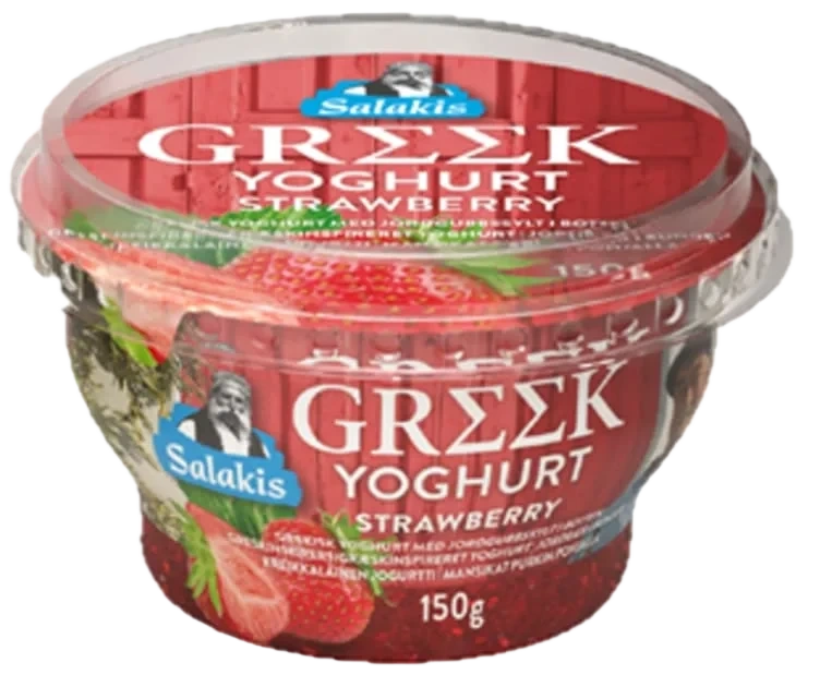 Yoghurt Gresk Jordbær 150g Salakis