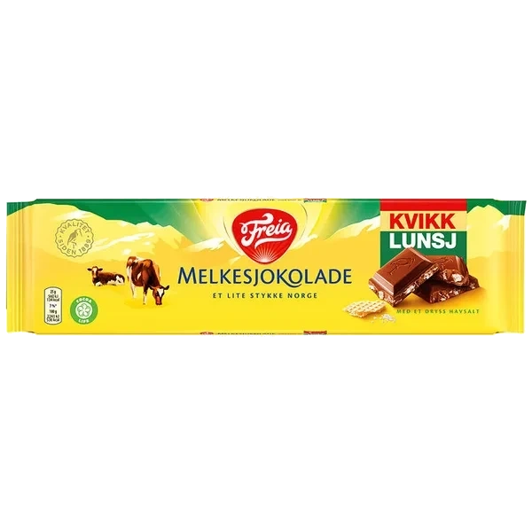 Melkesjokolade Kvikk Lunsj 200g Freia