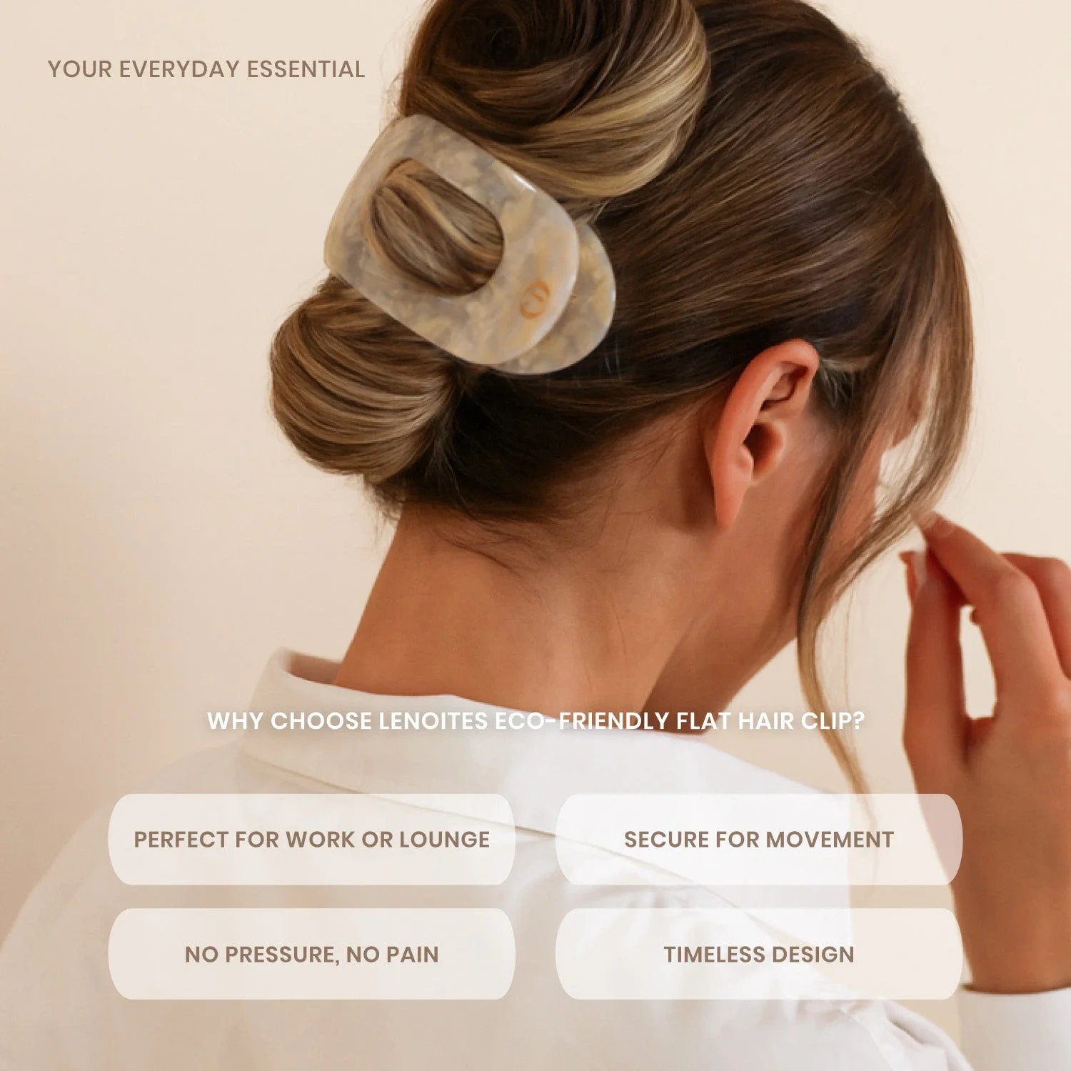 Lenoites Eco-Friendly Flat Hair Clip