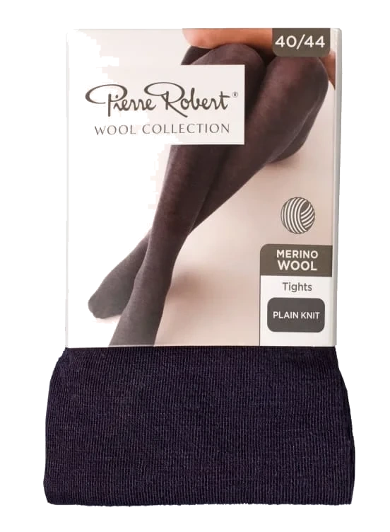 Tights Wool Black 44-48 Pierre-Robert
