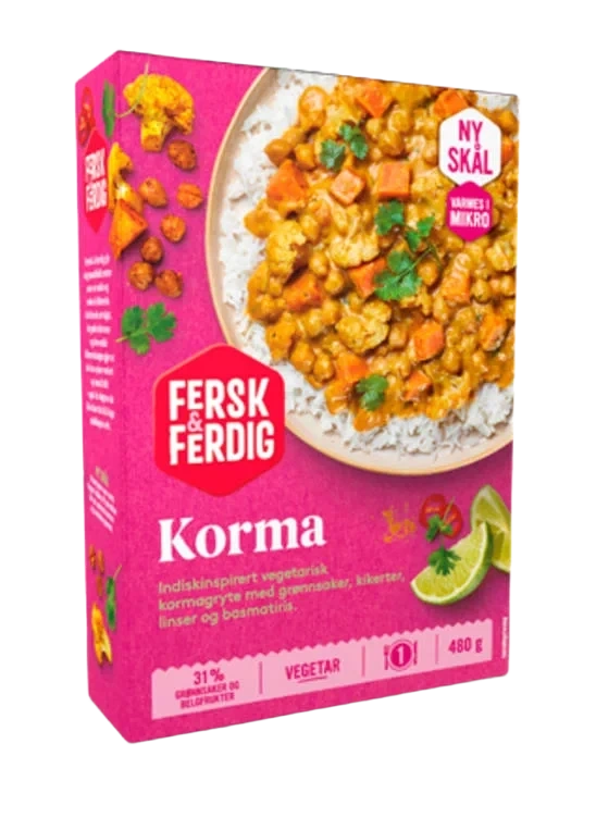 Korma Vegetar 480g Fersk & Ferdig