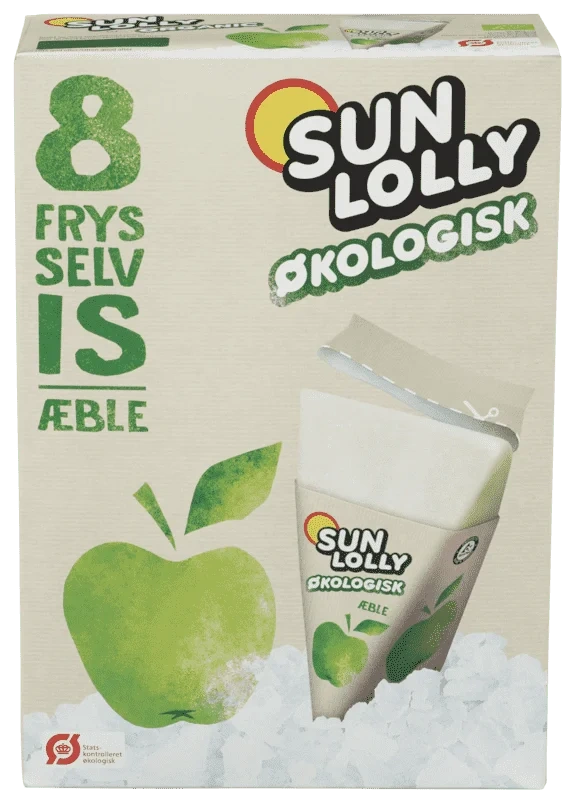Sun Lolly Eple Økologisk 8pk