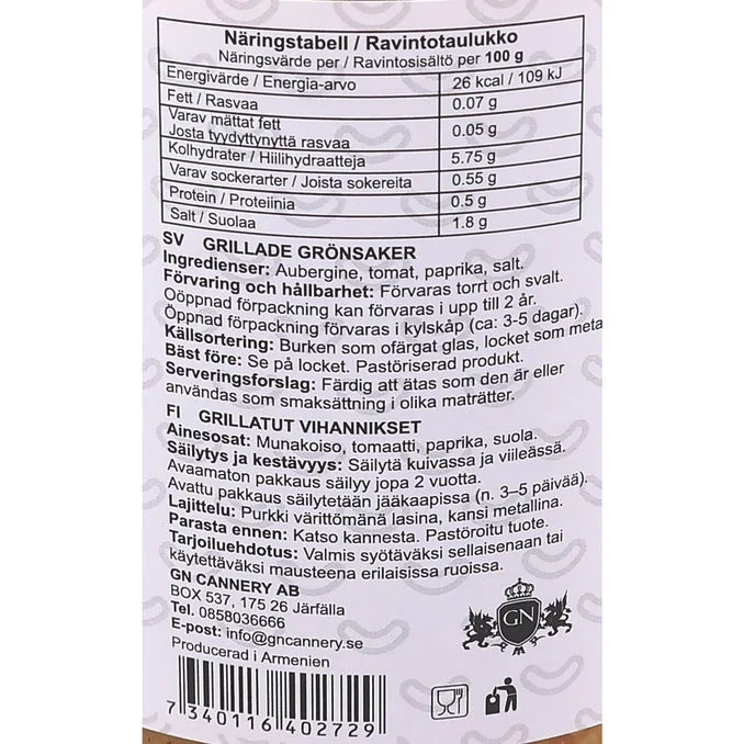 Grillade Grönsaker