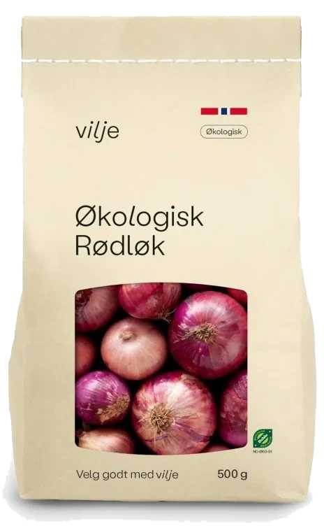 Rødløk 500g Økologisk nett