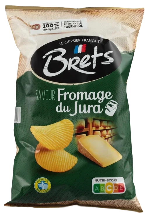 Brets Potetchips m/Comtè 125g Brets