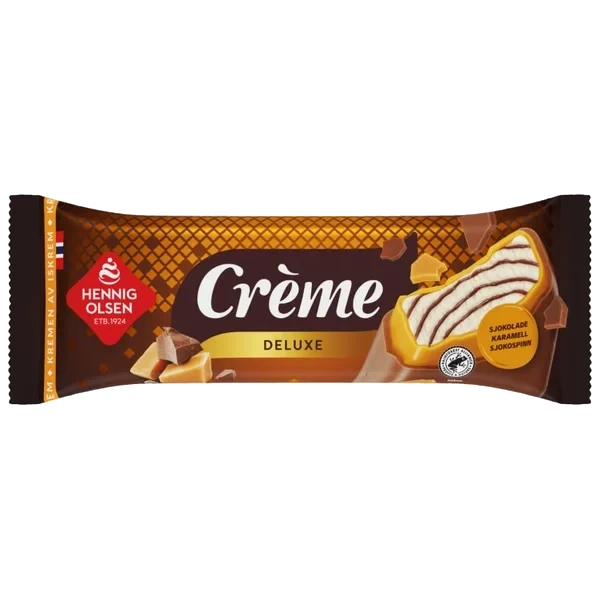 Crème Deluxe M/ Sjokoladesaus Hennig-o 30stk
