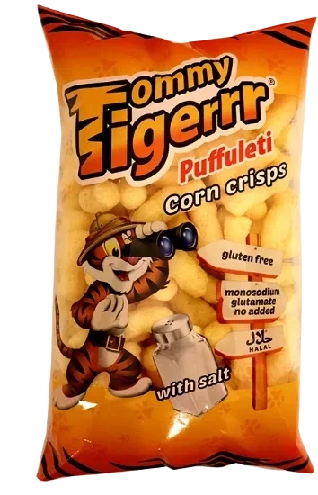 Tommy Tigerrr Tiger Korn Crisps Salt