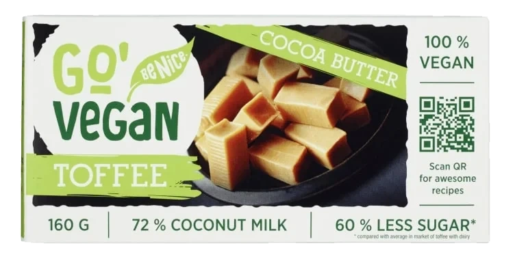 Toffee Plantebasert 160g Go'Vegan