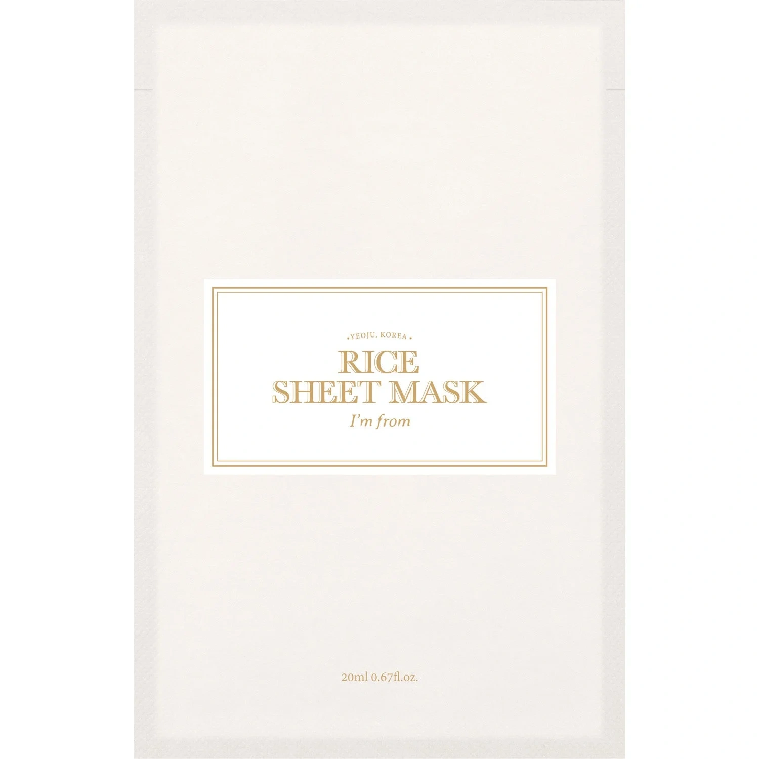 I'm from Rice Sheet Mask